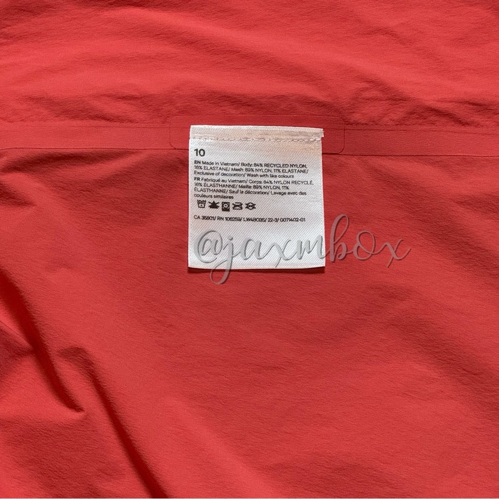 Lululemon Fast and Free Windbreaker Pale Raspberry Size 10 - Picture 13 of 13